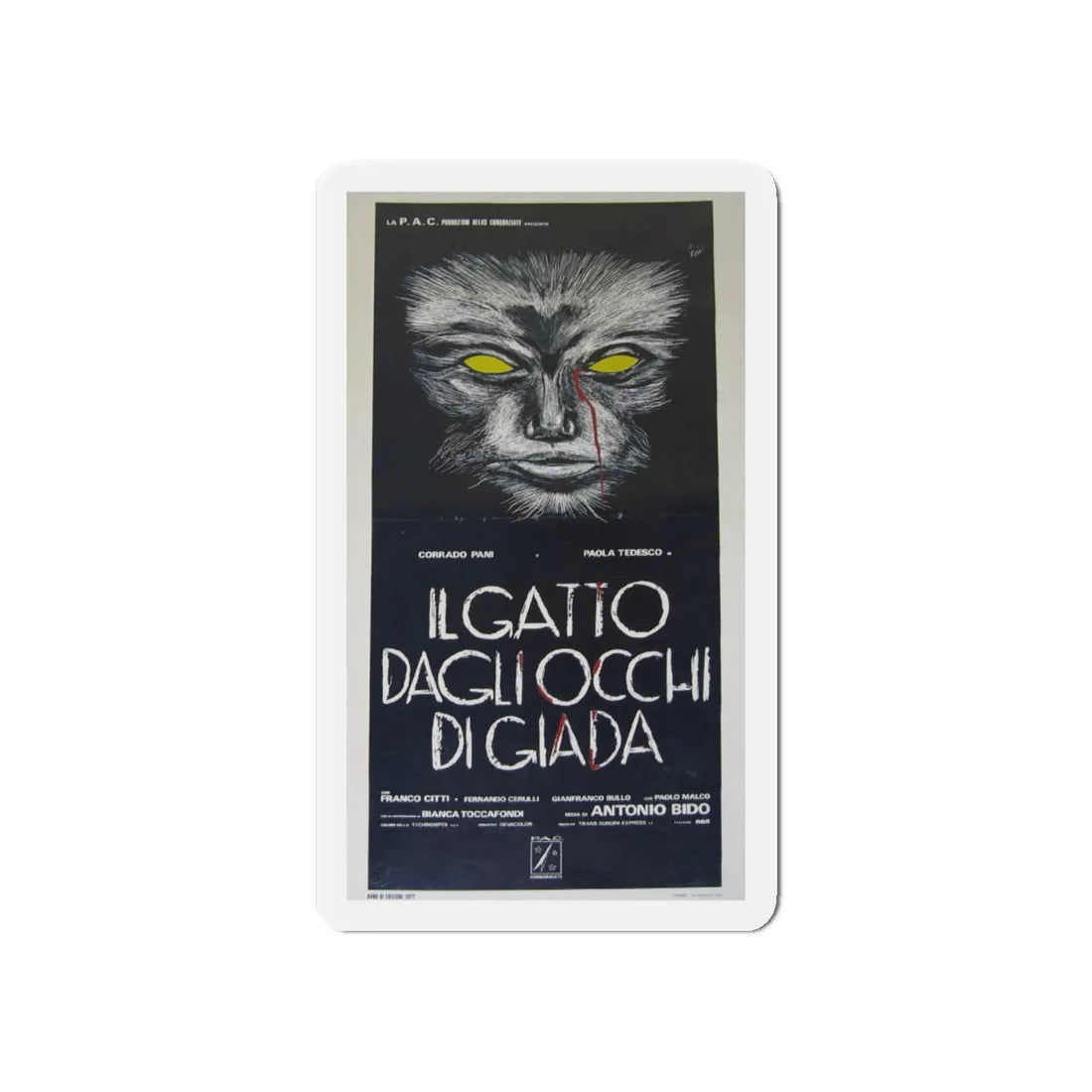 WATCH ME WHEN I KILL (2) 1977 Movie Poster - Refrigerator Magnet 5 Inch - The Sticker Space