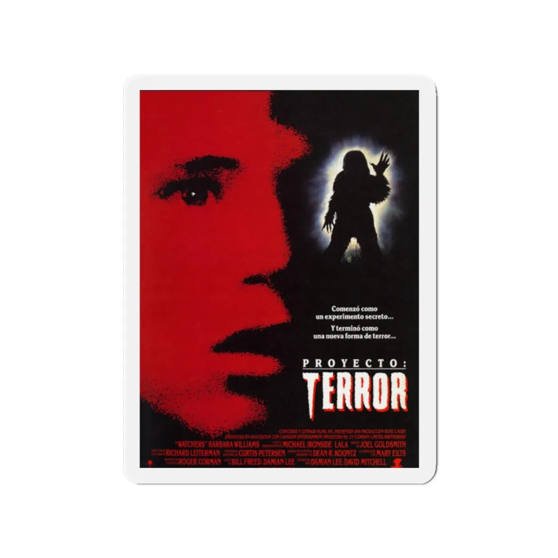 WATCHERS 1988 Movie Poster - Refrigerator Magnet 2 Inch - The Sticker Space