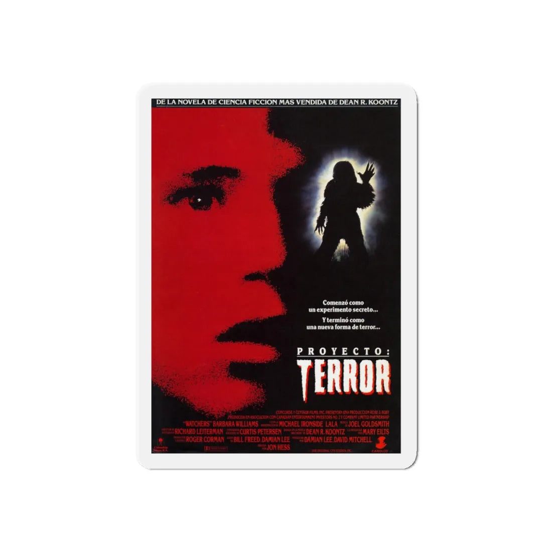 WATCHERS 1988 Movie Poster - Refrigerator Magnet 6 Inch - The Sticker Space