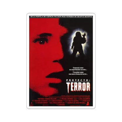 WATCHERS 1988 Movie Poster - STICKER Vinyl Kiss-Cut Decal 2 Inch White - The Sticker Space