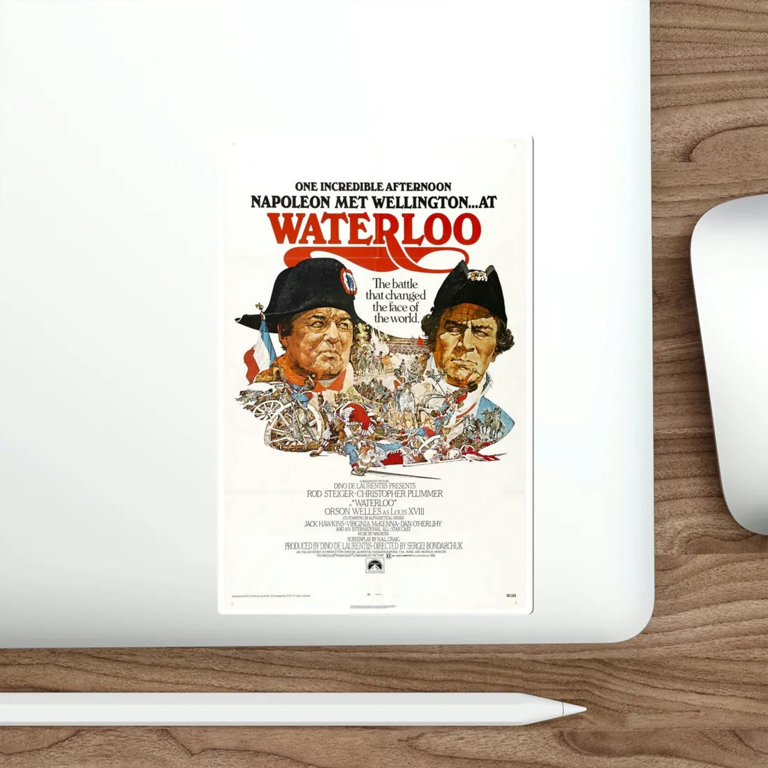 Waterloo 1970 Movie Poster STICKER Vinyl Die-Cut Decal - The Sticker Space