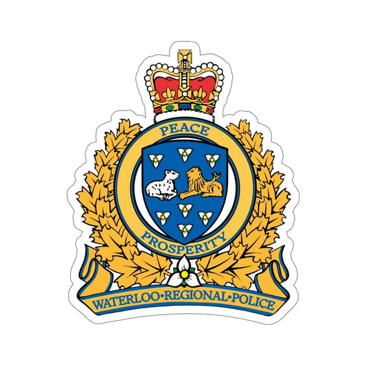 Waterloo Regional Police STICKER Vinyl Die-Cut Decal 6 Inch - The Sticker Space