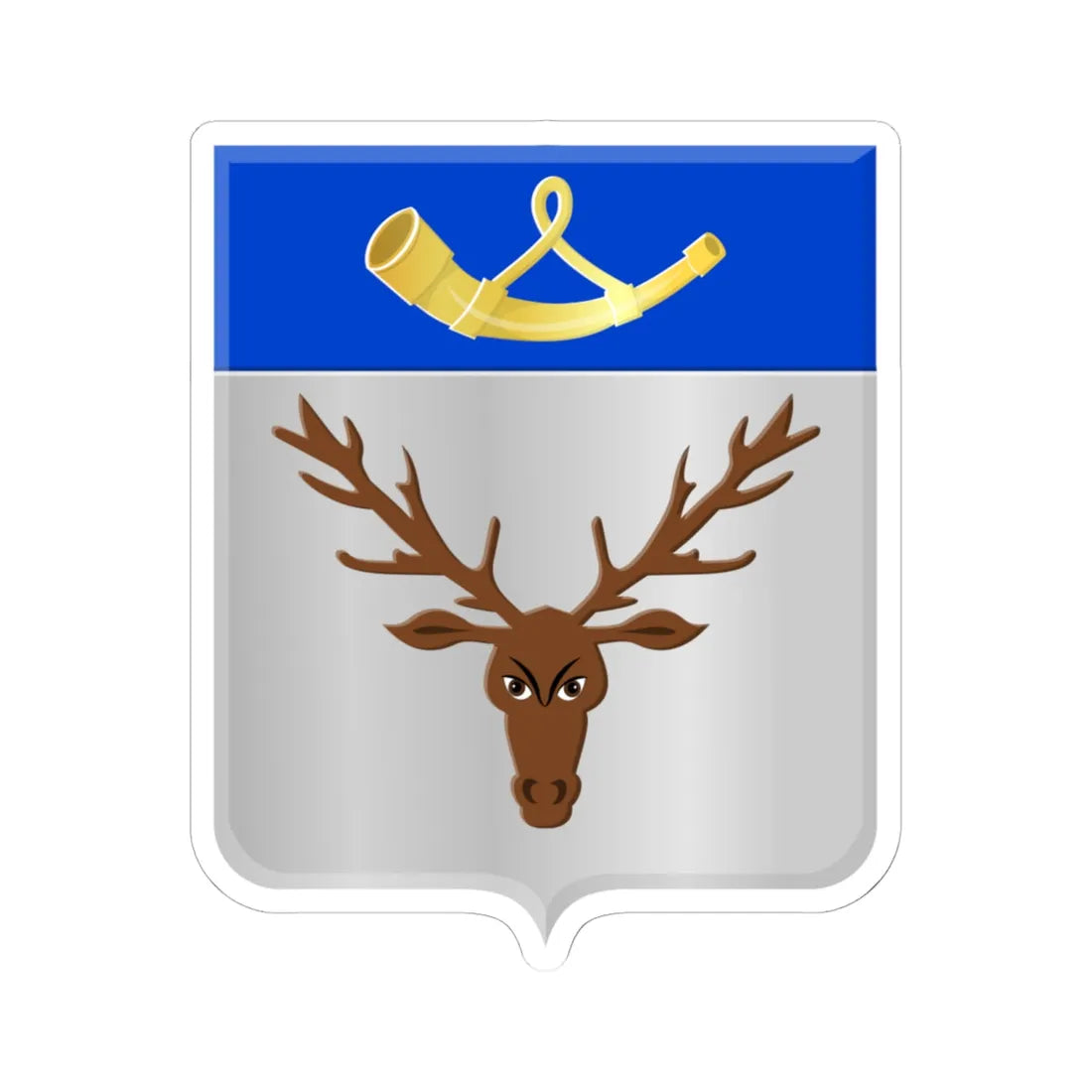 Watermaal-Bosvoorde wapen (Belgium) (Coat of Arms) STICKER Vinyl Kiss-Cut Decal 6 Inch White - The Sticker Space