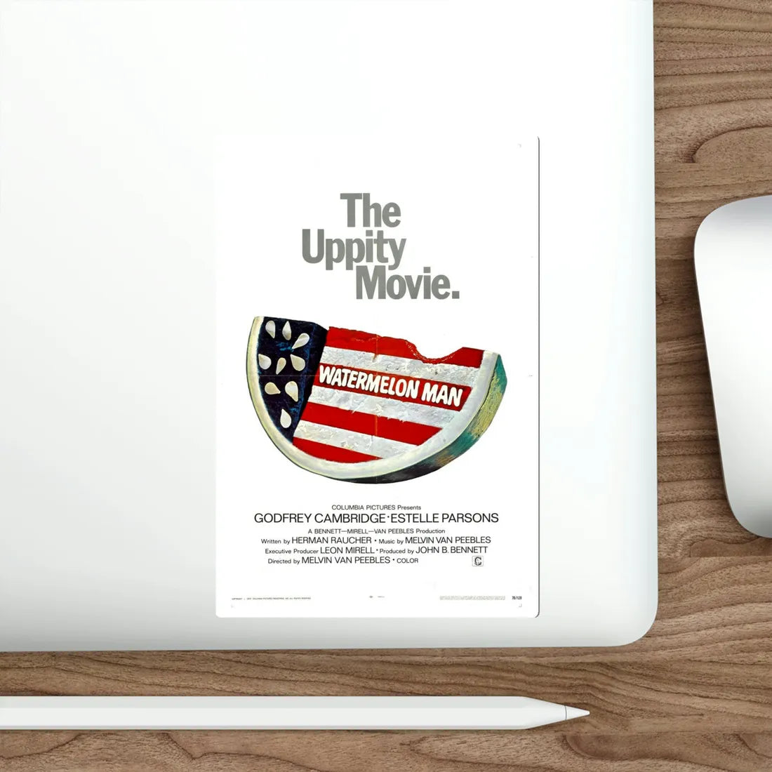 Watermelon Man 1970 Movie Poster STICKER Vinyl Die-Cut Decal - The Sticker Space