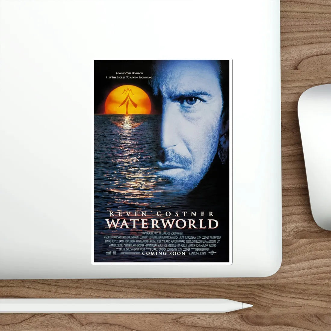 Waterworld 1995 Movie Poster STICKER Vinyl Die-Cut Decal - The Sticker Space
