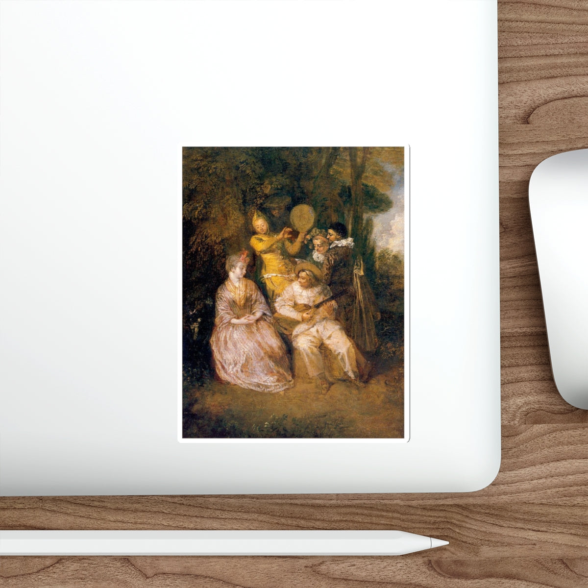 WATTEAU, Jean-Antoine - 11 (Artwork) STICKER Vinyl Die-Cut Decal-The Sticker Space