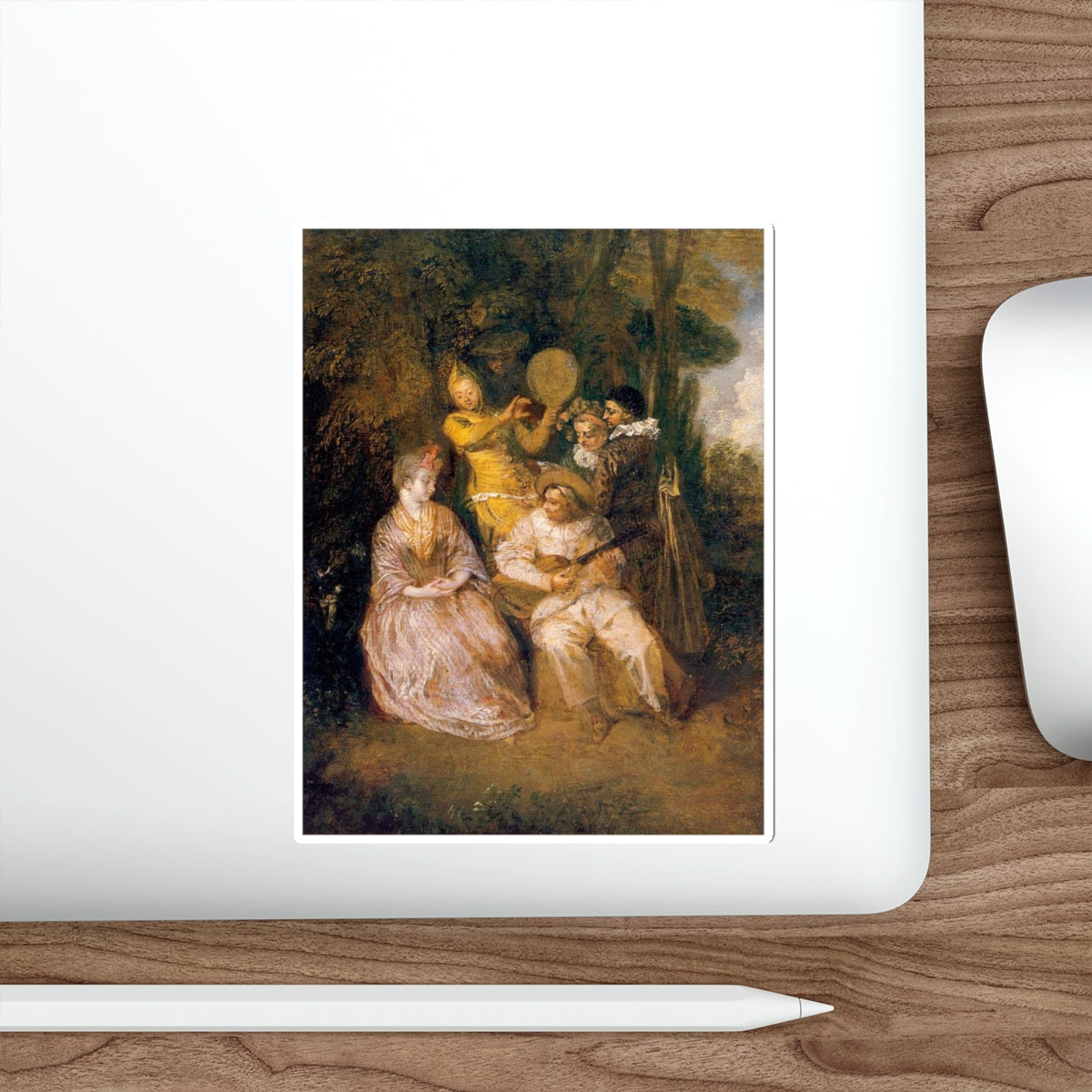 WATTEAU, Jean-Antoine - 11 (Artwork) STICKER Vinyl Die-Cut Decal-The Sticker Space