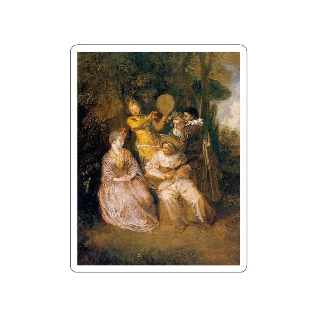 WATTEAU, Jean-Antoine - 11 (Artwork) STICKER Vinyl Die-Cut Decal - The Sticker Space