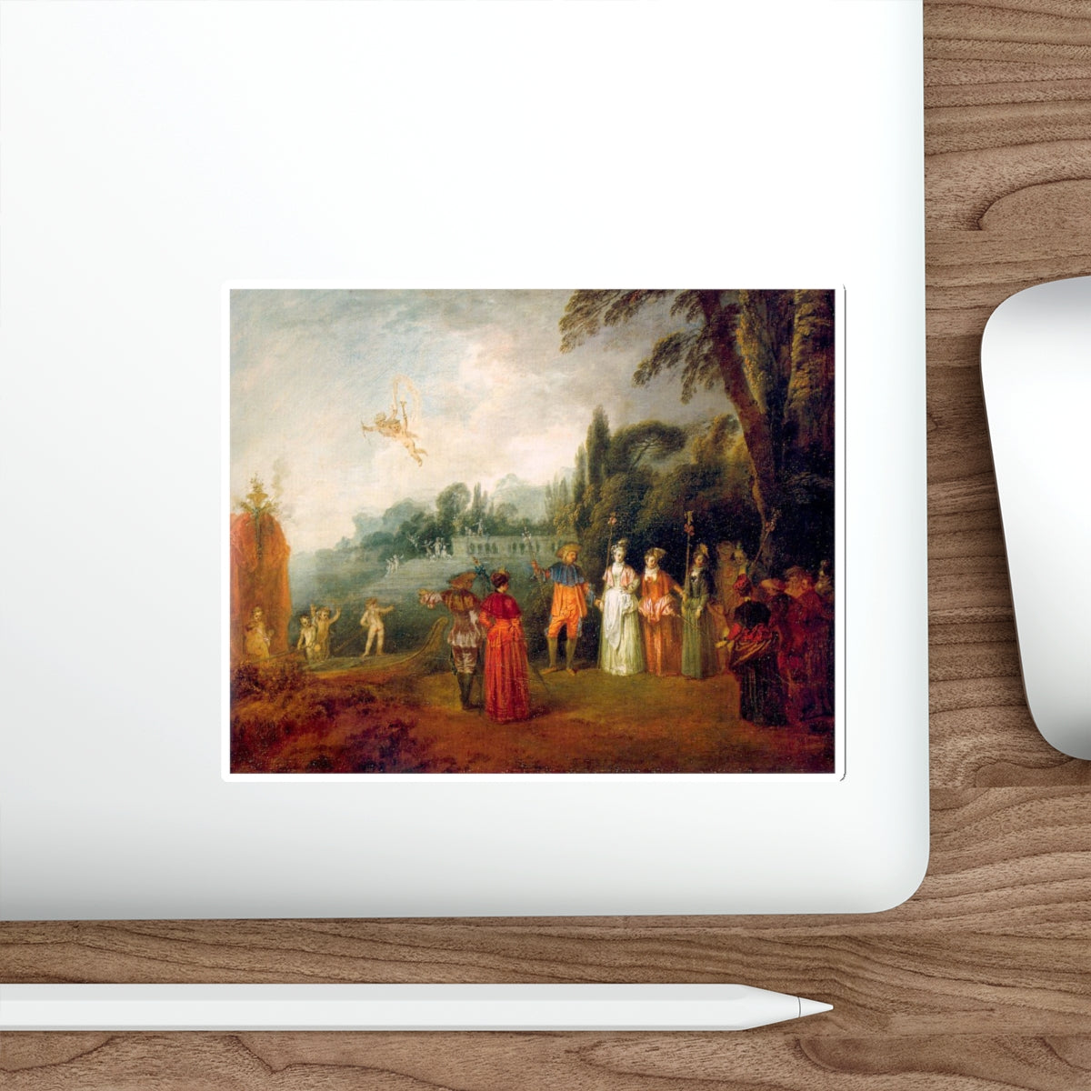 WATTEAU, Jean-Antoine - 15 (Artwork) STICKER Vinyl Die-Cut Decal-The Sticker Space