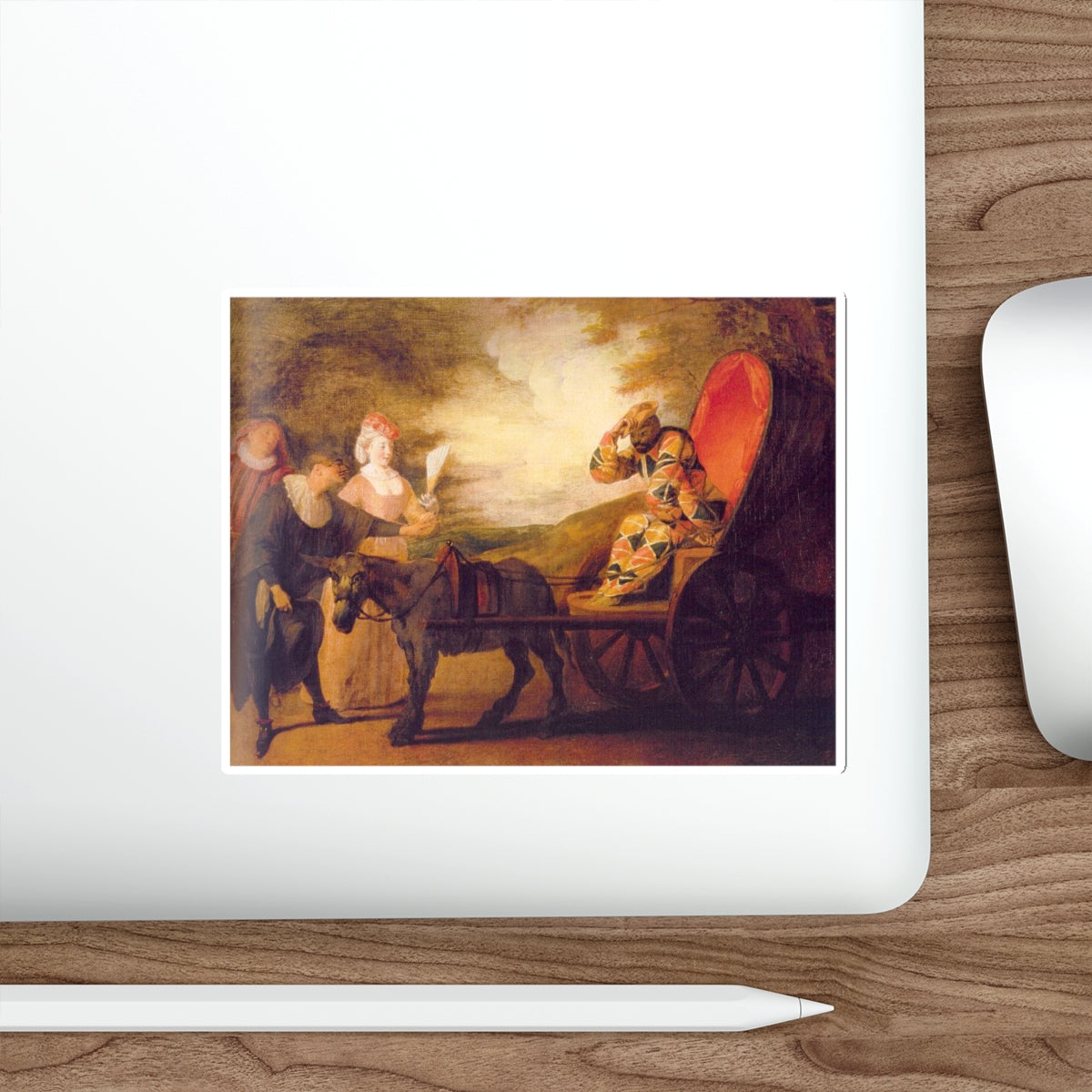 WATTEAU, Jean-Antoine - 2 (Artwork) STICKER Vinyl Die-Cut Decal-The Sticker Space