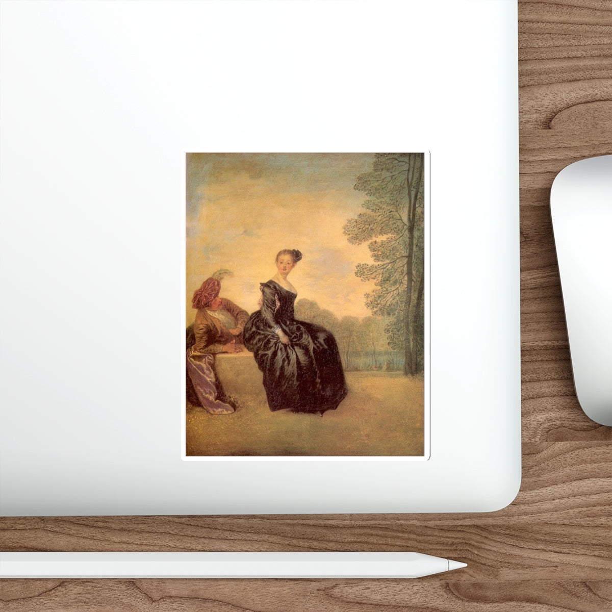 WATTEAU, Jean-Antoine - 26 (Artwork) STICKER Vinyl Die-Cut Decal-The Sticker Space