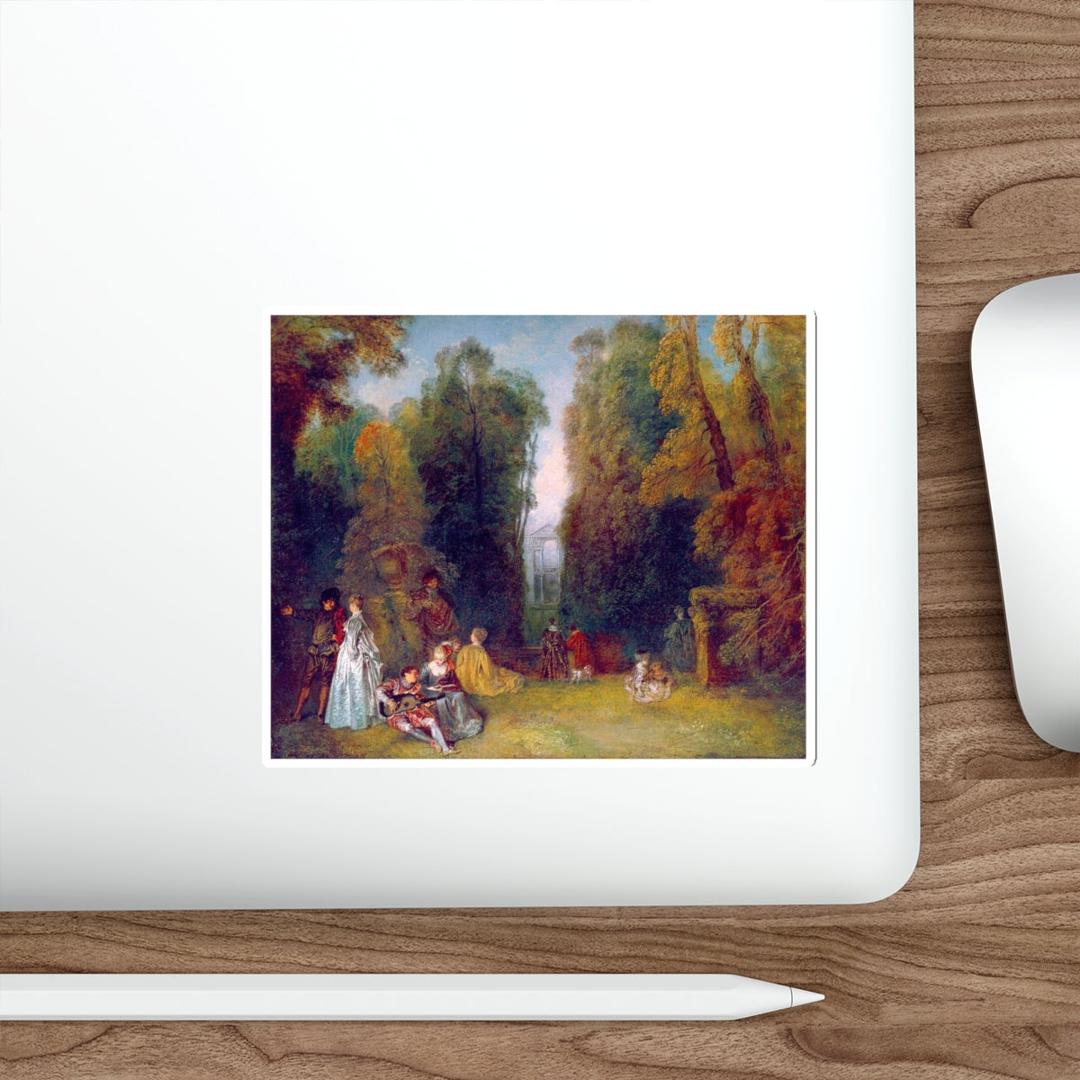 WATTEAU, Jean-Antoine - 29 (Artwork) STICKER Vinyl Die-Cut Decal-The Sticker Space