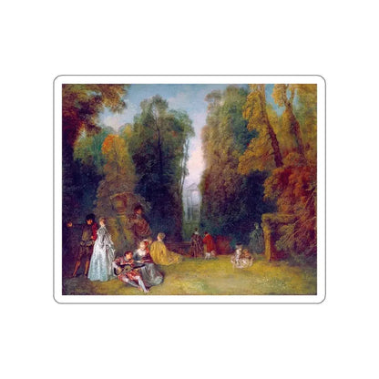WATTEAU, Jean-Antoine - 29 (Artwork) STICKER Vinyl Die-Cut Decal White Die-Cut 4 Inch - The Sticker Space