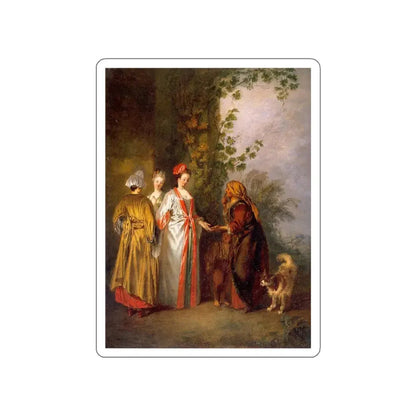WATTEAU, Jean-Antoine - 33 (Artwork) STICKER Vinyl Die-Cut Decal White Die-Cut 4 Inch - The Sticker Space