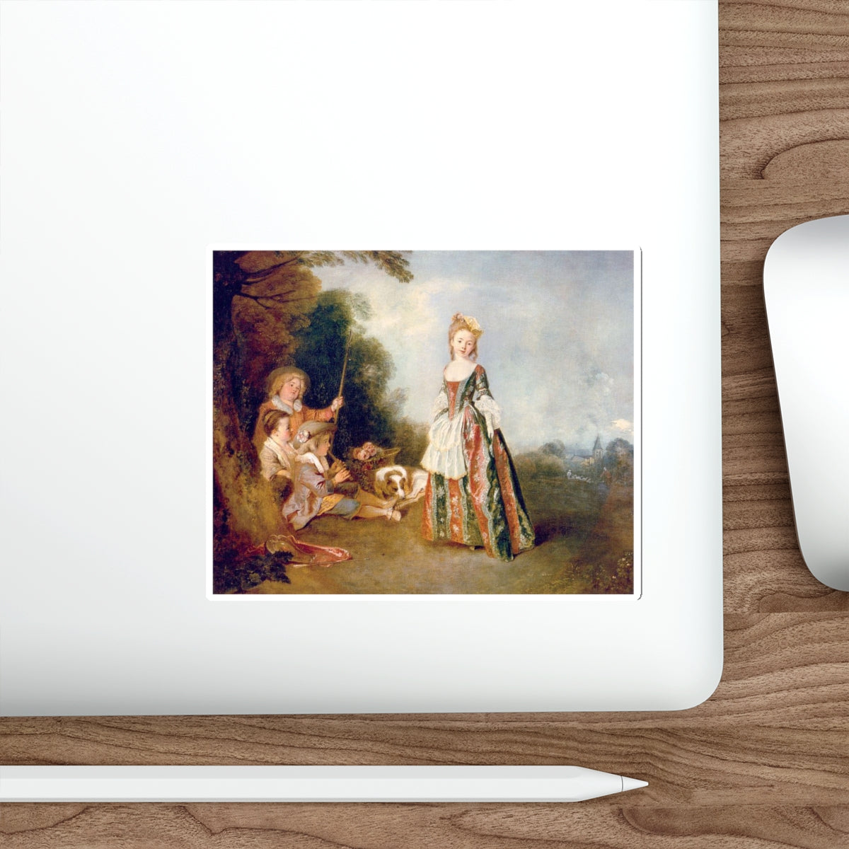 WATTEAU, Jean-Antoine - 34 (Artwork) STICKER Vinyl Die-Cut Decal-The Sticker Space