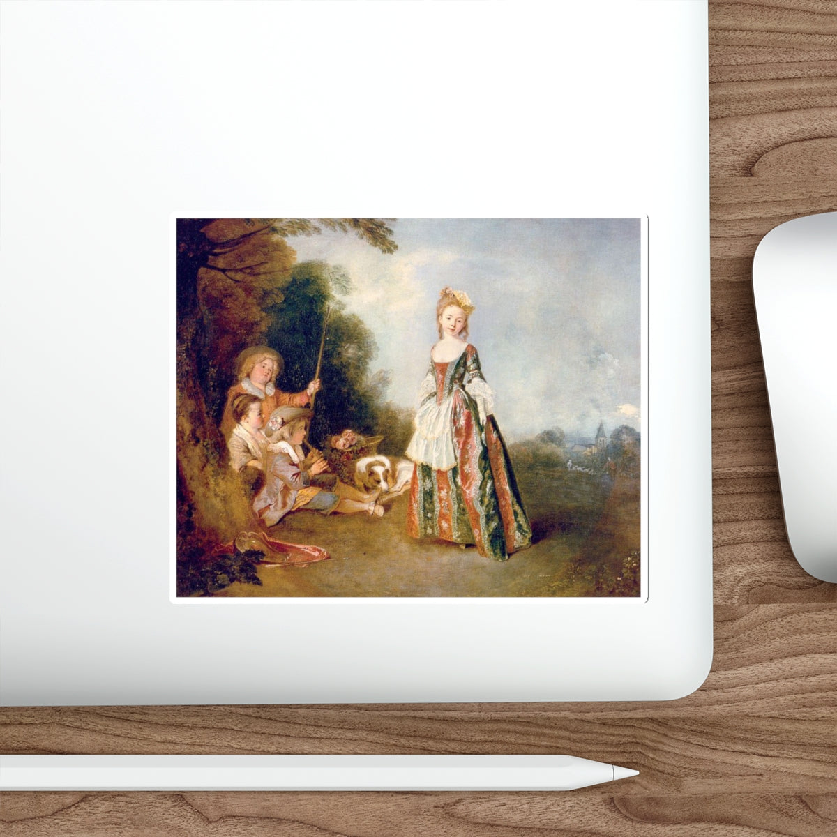 WATTEAU, Jean-Antoine - 34 (Artwork) STICKER Vinyl Die-Cut Decal-The Sticker Space