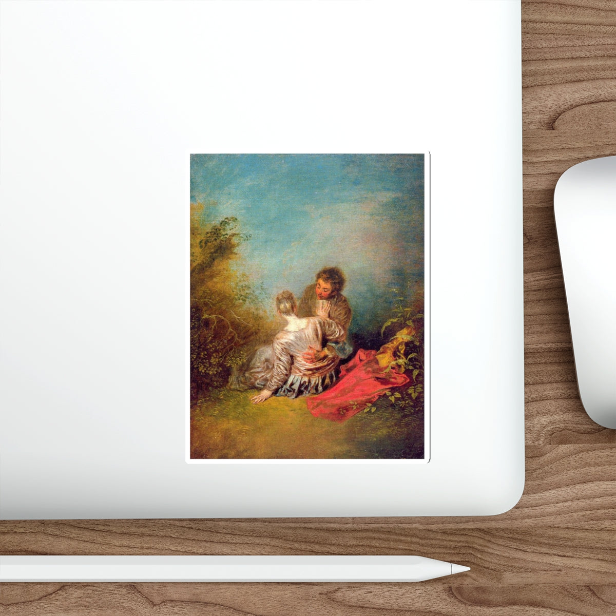 WATTEAU, Jean-Antoine - 35 (Artwork) STICKER Vinyl Die-Cut Decal-The Sticker Space