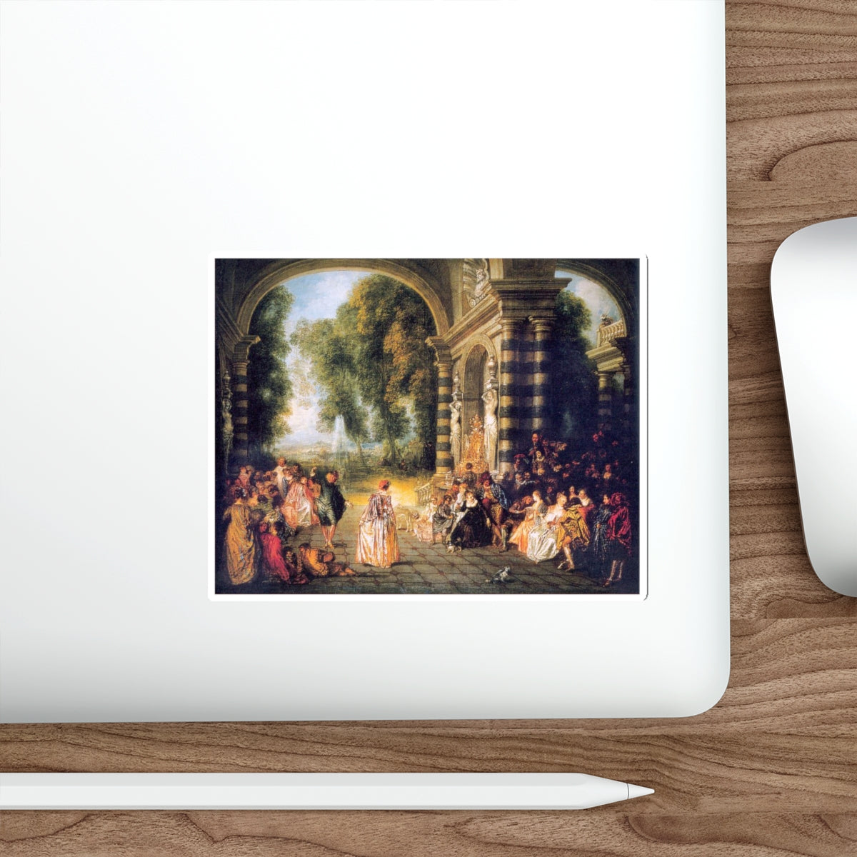 WATTEAU, Jean-Antoine - 41 (Artwork) STICKER Vinyl Die-Cut Decal-The Sticker Space