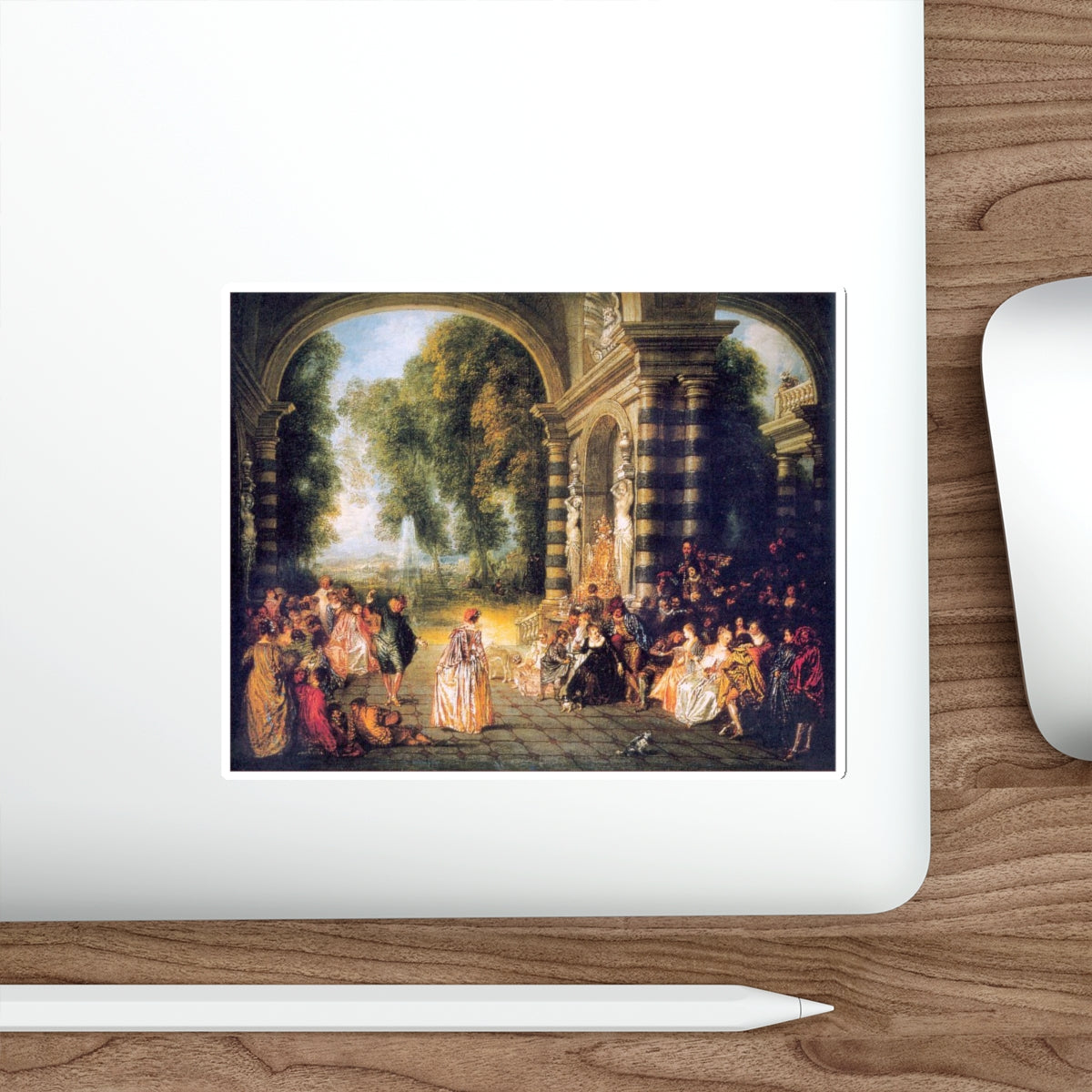 WATTEAU, Jean-Antoine - 41 (Artwork) STICKER Vinyl Die-Cut Decal-The Sticker Space