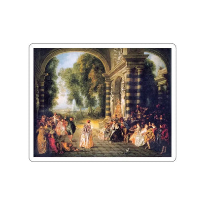 WATTEAU, Jean-Antoine - 41 (Artwork) STICKER Vinyl Die-Cut Decal White Die-Cut 5 Inch - The Sticker Space