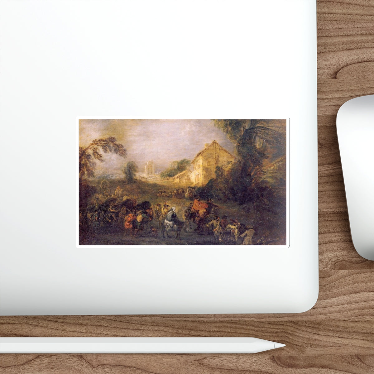 WATTEAU, Jean-Antoine - 6 (Artwork) STICKER Vinyl Die-Cut Decal-The Sticker Space