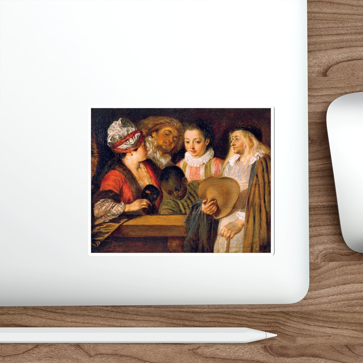 WATTEAU, Jean-Antoine - 8 (Artwork) STICKER Vinyl Die-Cut Decal-The Sticker Space