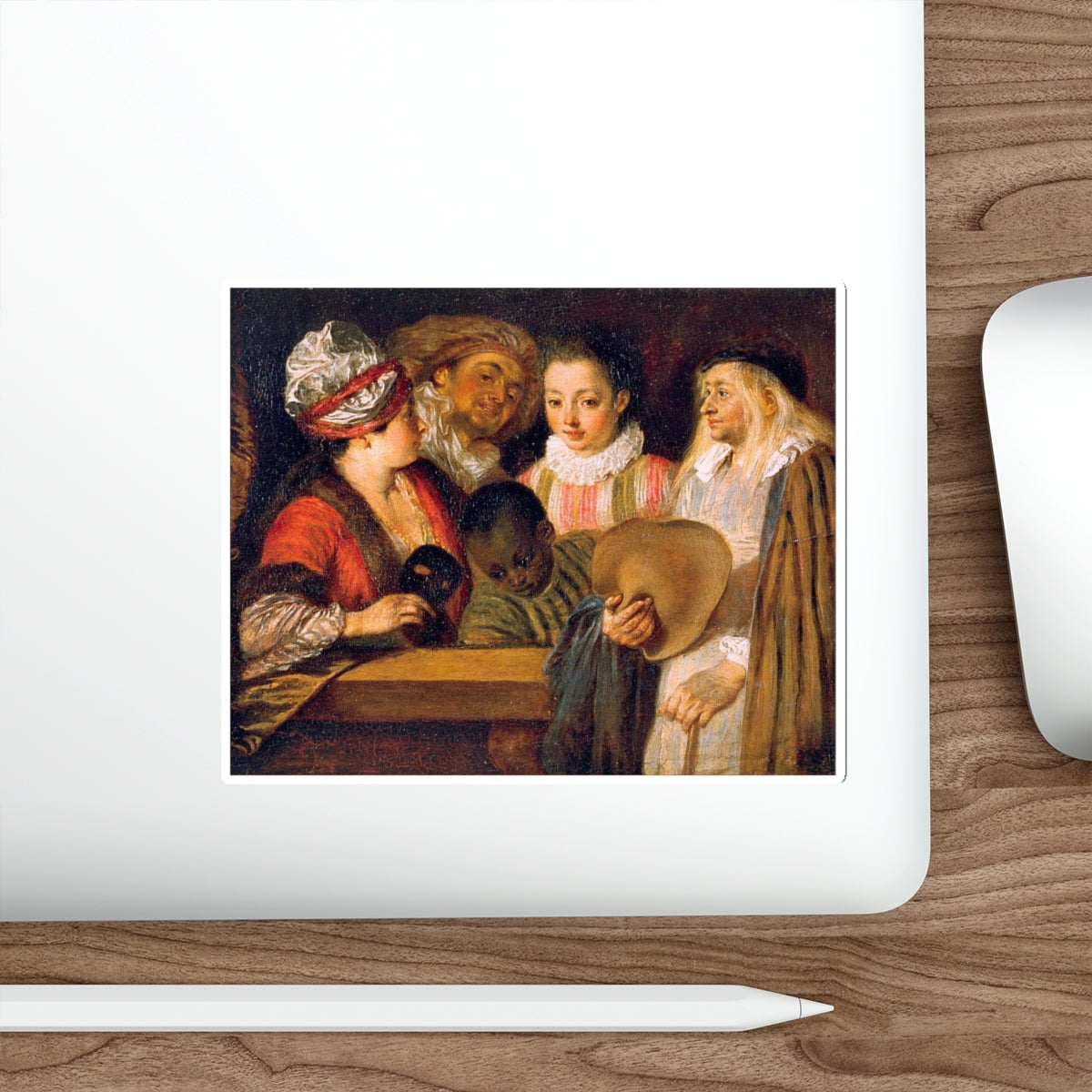 WATTEAU, Jean-Antoine - 8 (Artwork) STICKER Vinyl Die-Cut Decal-The Sticker Space