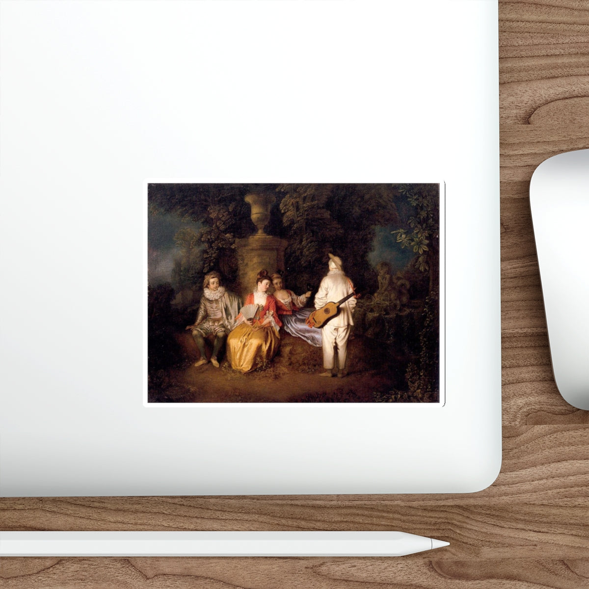 WATTEAU, Jean-Antoine - 9 (Artwork) STICKER Vinyl Die-Cut Decal-The Sticker Space