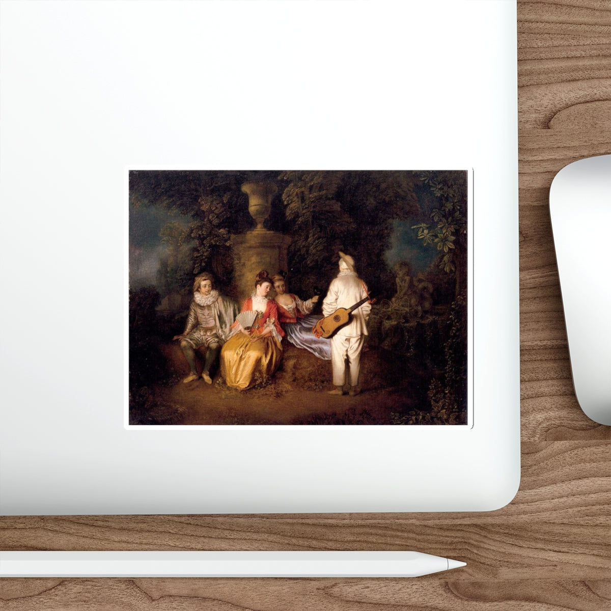 WATTEAU, Jean-Antoine - 9 (Artwork) STICKER Vinyl Die-Cut Decal-The Sticker Space