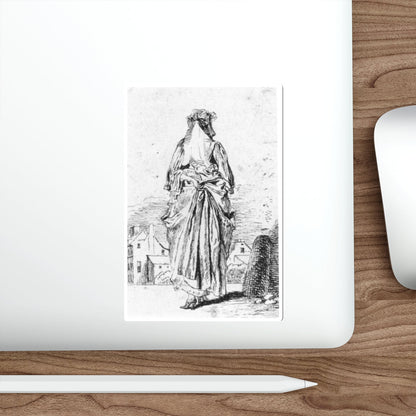 WATTEAU, Jean-Antoine - Back of Woman (Artwork) STICKER Vinyl Die-Cut Decal-The Sticker Space