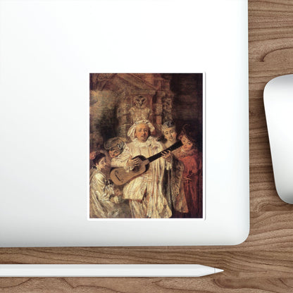 WATTEAU, Jean-Antoine - Gilles and his Family (Artwork) STICKER Vinyl Die-Cut Decal-The Sticker Space