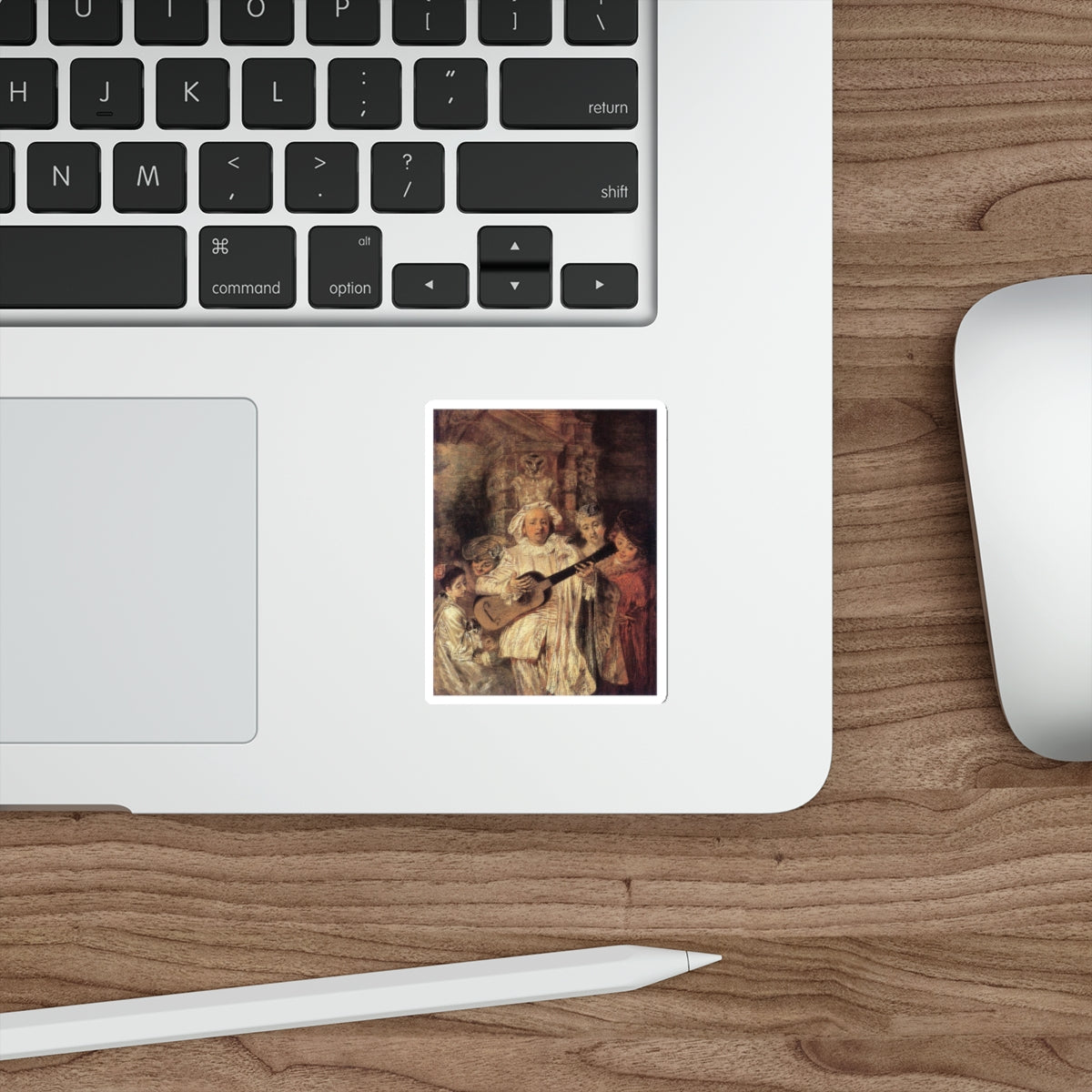 WATTEAU, Jean-Antoine - Gilles and his Family (Artwork) STICKER Vinyl Die-Cut Decal-The Sticker Space