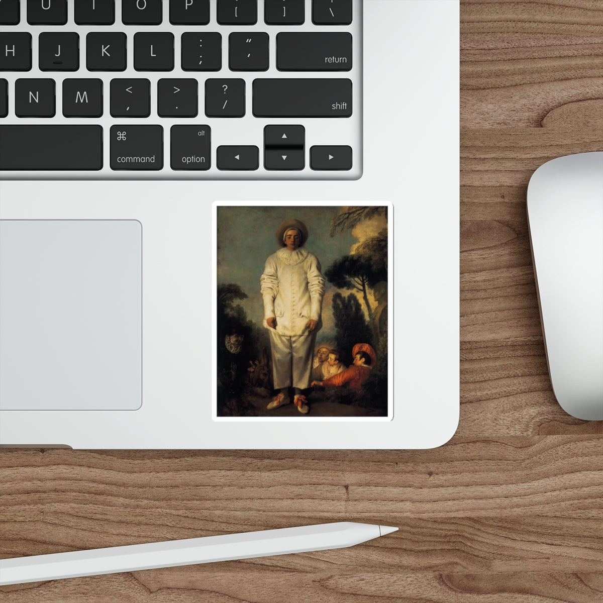 WATTEAU, Jean-Antoine - Gilles (Artwork) STICKER Vinyl Die-Cut Decal-The Sticker Space