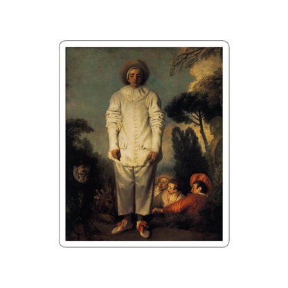 WATTEAU, Jean-Antoine - Gilles (Artwork) STICKER Vinyl Die-Cut Decal-White-The Sticker Space