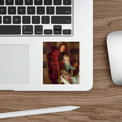 WATTEAU, Jean-Antoine - Les charmes de la vie detail (Artwork) STICKER Vinyl Die-Cut Decal-The Sticker Space