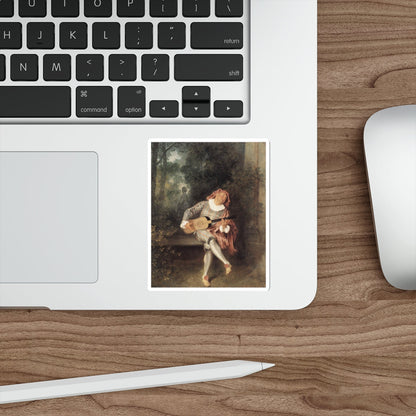 WATTEAU, Jean-Antoine - Mezzetin (Artwork) STICKER Vinyl Die-Cut Decal-The Sticker Space