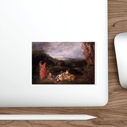 WATTEAU, Jean-Antoine - Peaceful Love (Artwork) STICKER Vinyl Die-Cut Decal-The Sticker Space