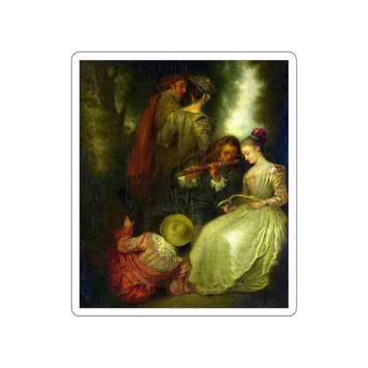 WATTEAU, Jean-Antoine - Perfect Harmony (Artwork) STICKER Vinyl Die-Cut Decal - The Sticker Space