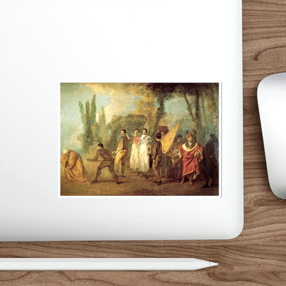 WATTEAU, Jean-Antoine - Qu-ay je fait assassins maudits (Artwork) STICKER Vinyl Die-Cut Decal-The Sticker Space