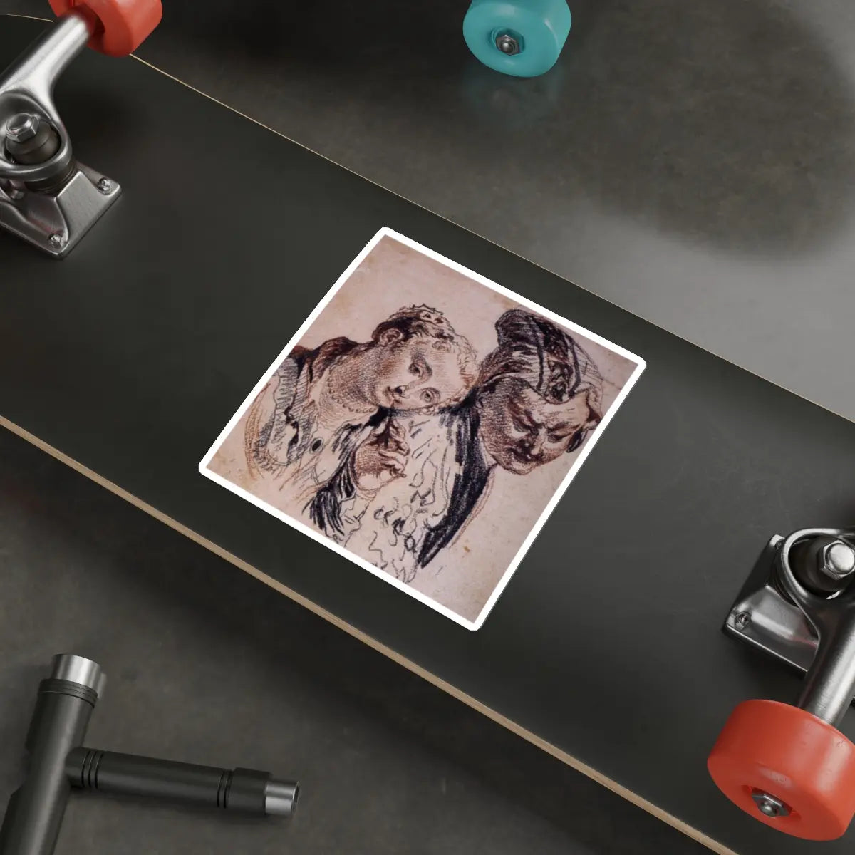 SKU:23827258040998659382 Sticker types:White Shape:Die-Cut Sizes:6" × 6"