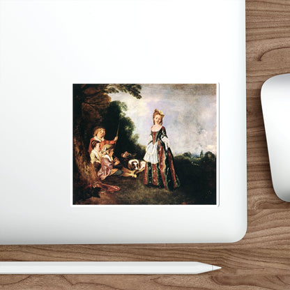 WATTEAU, Jean-Antoine - The Dance (Artwork) STICKER Vinyl Die-Cut Decal-The Sticker Space