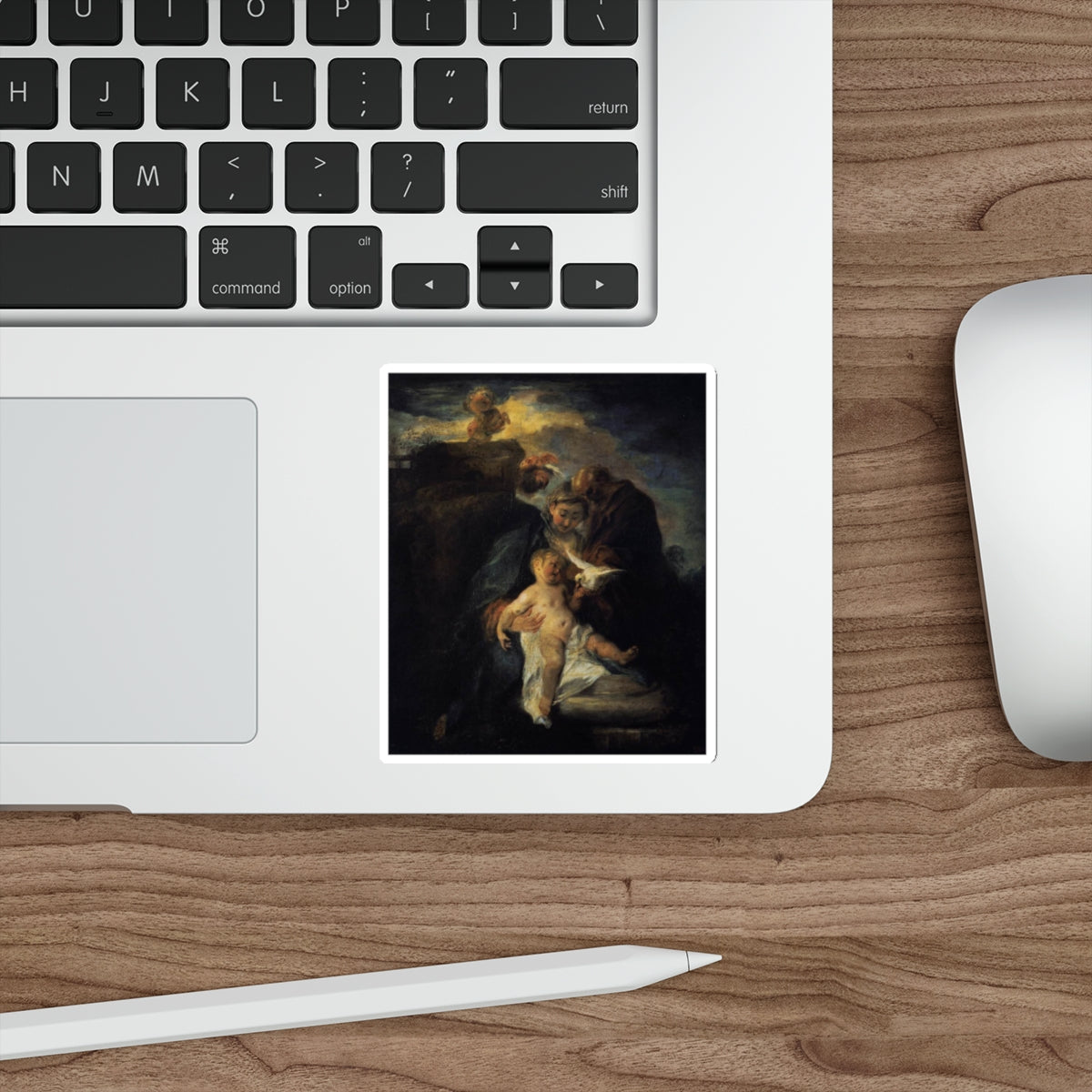 WATTEAU, Jean-Antoine - The Holy Family (Artwork) STICKER Vinyl Die-Cut Decal-The Sticker Space