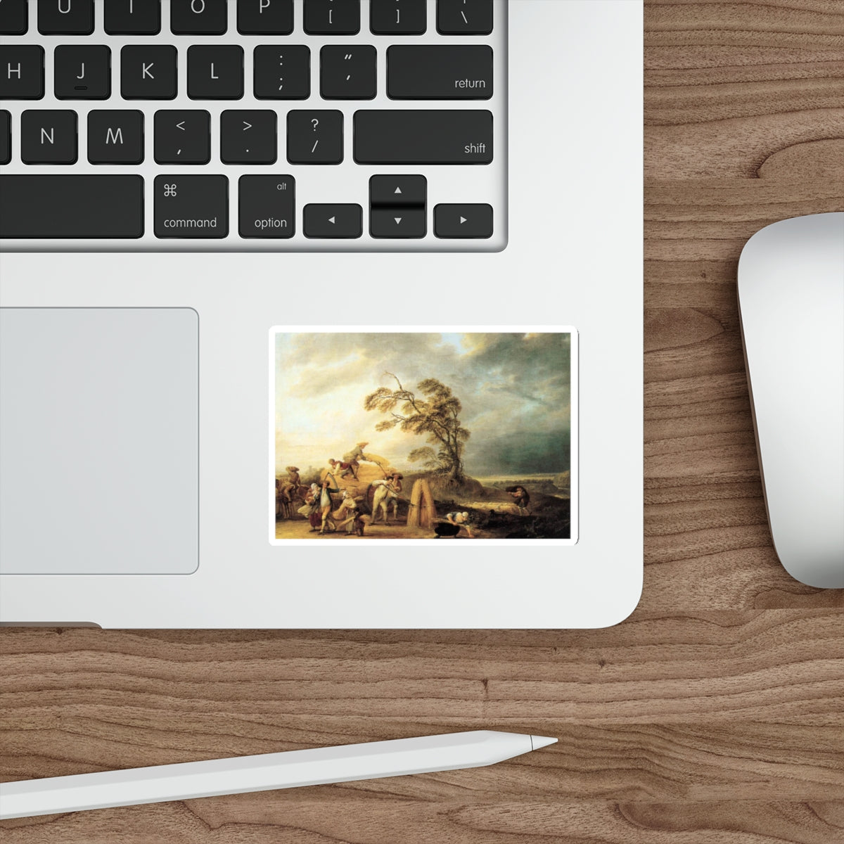 WATTEAU, Louis-Joseph - The Storm (Artwork) STICKER Vinyl Die-Cut Decal-The Sticker Space