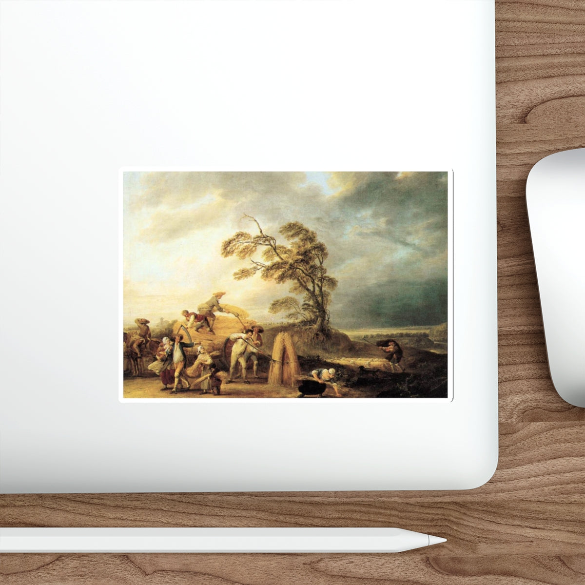 WATTEAU, Louis-Joseph - The Storm (Artwork) STICKER Vinyl Die-Cut Decal-The Sticker Space