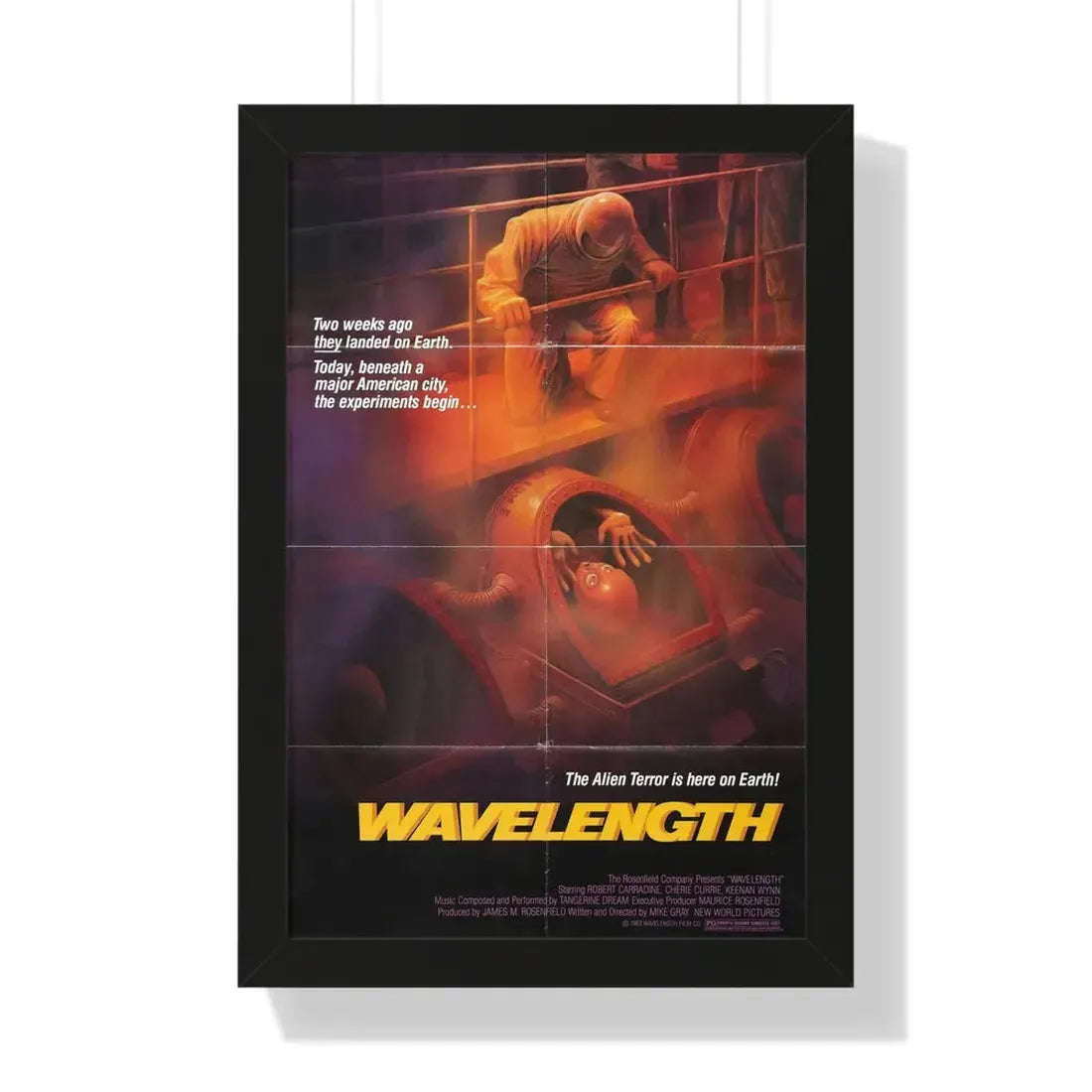 WAVELENGTH 1983 - Framed Movie Poster 16″ x 24″ Black - The Sticker Space