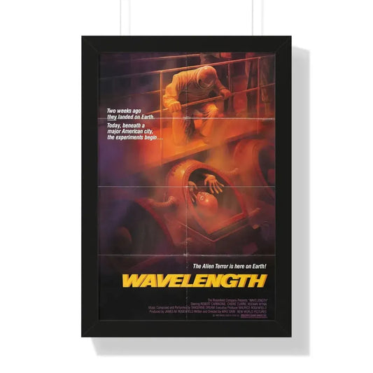 WAVELENGTH 1983 - Framed Movie Poster 16″ x 24″ Black - The Sticker Space