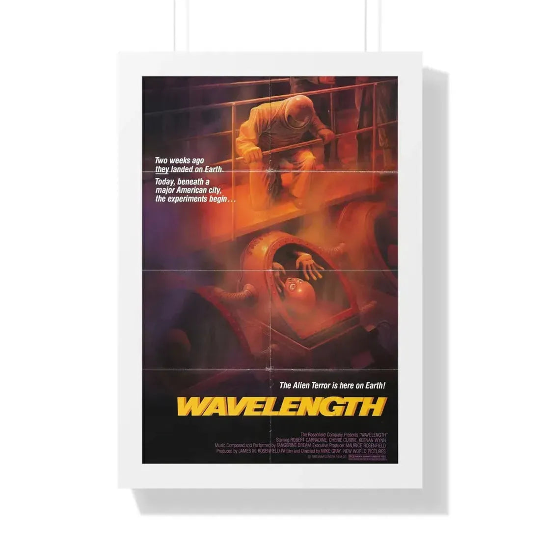 WAVELENGTH 1983 - Framed Movie Poster 16″ x 24″ White - The Sticker Space