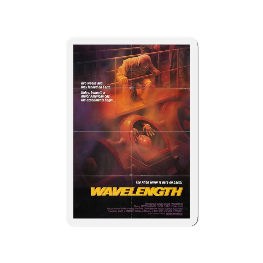 WAVELENGTH 1983 Movie Poster - Refrigerator Magnet 4 Inch - The Sticker Space