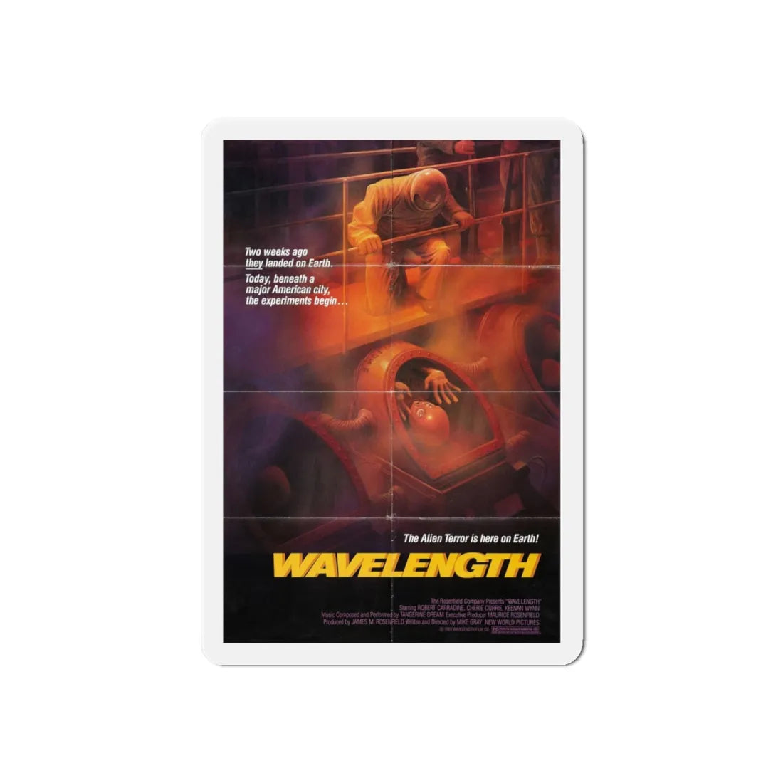 WAVELENGTH 1983 Movie Poster - Refrigerator Magnet 6 Inch - The Sticker Space