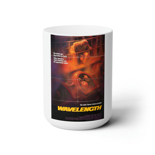 WAVELENGTH 1983 Movie Poster - White Coffee Cup 15oz-15oz-The Sticker Space